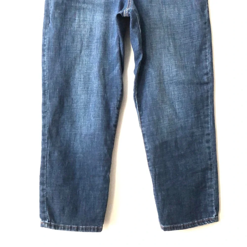 Ella Moss Blue High Waist Straight Jeans size 14 - Picture 4 of 10